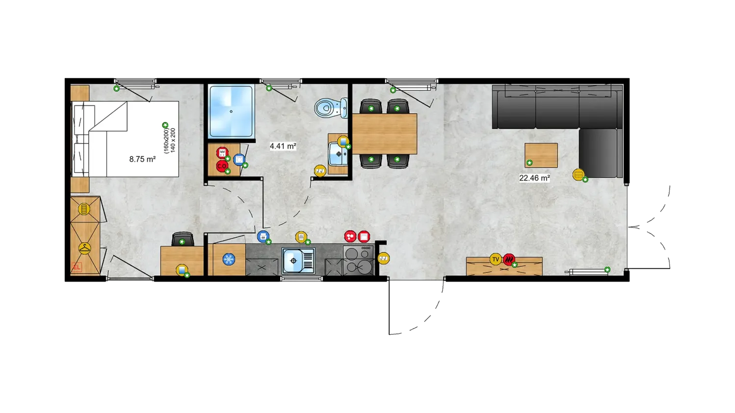 Tiny Systems Chios Haus plan