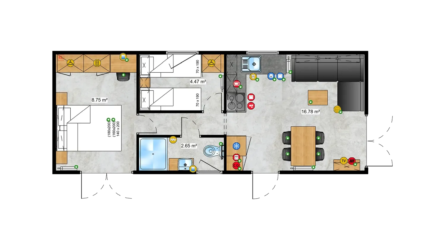 Tiny Systems Chios Haus plan