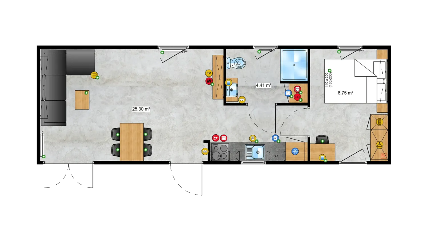 Tiny Systems Chios Haus plan