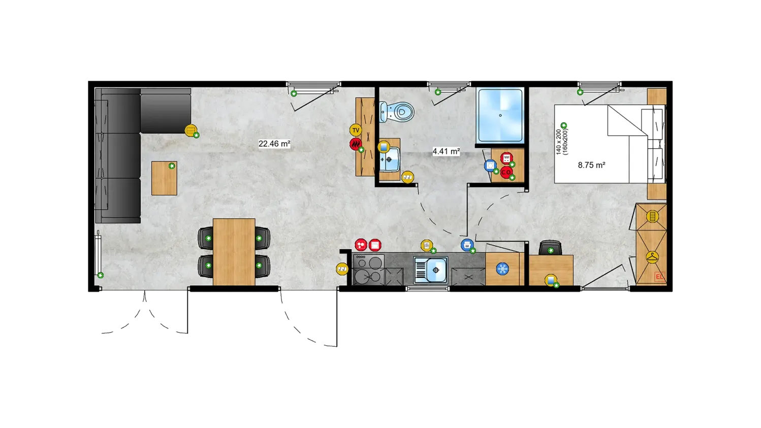 Tiny Systems Chios Haus plan