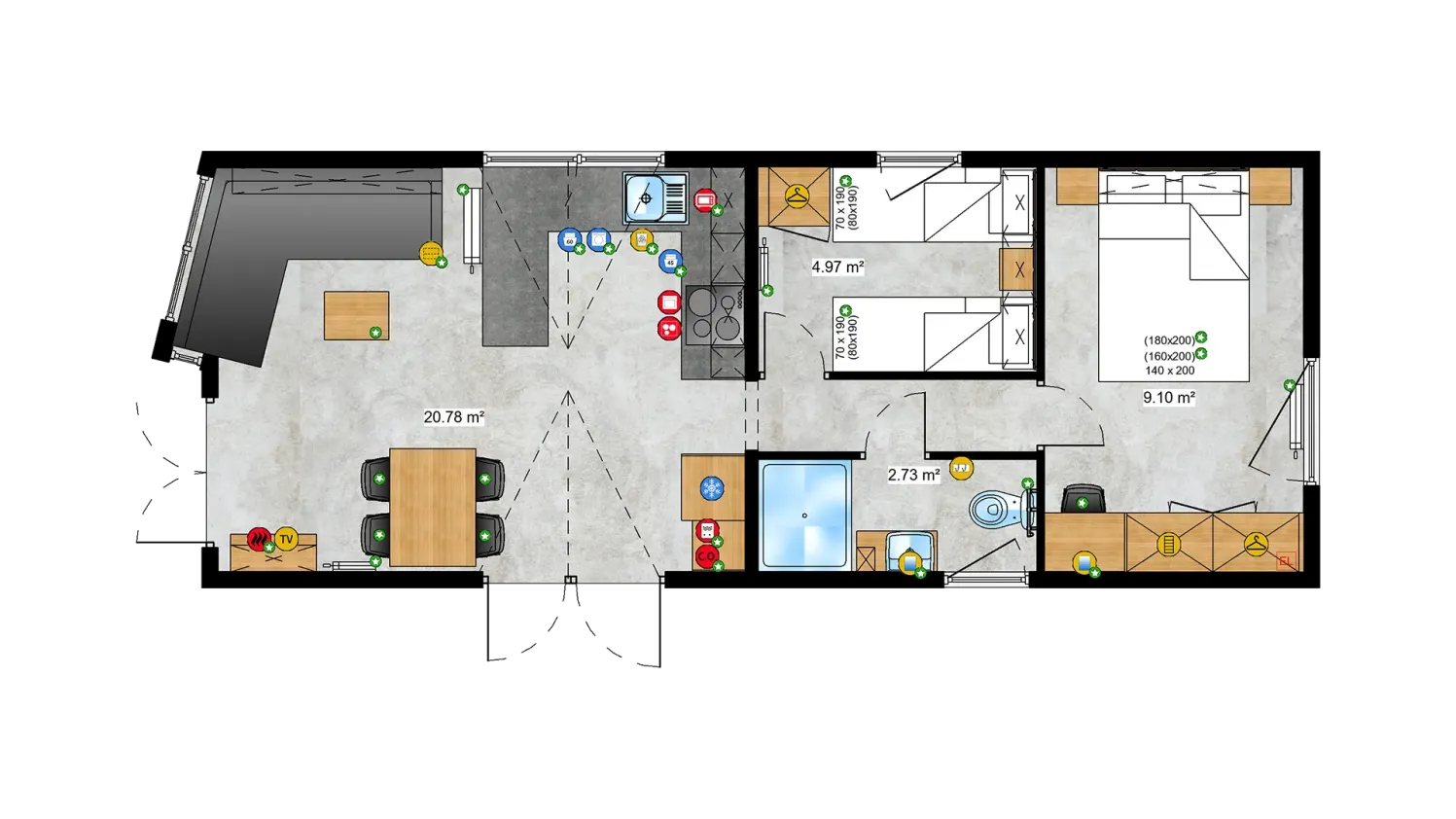 Tiny Systems Lido Haus plan