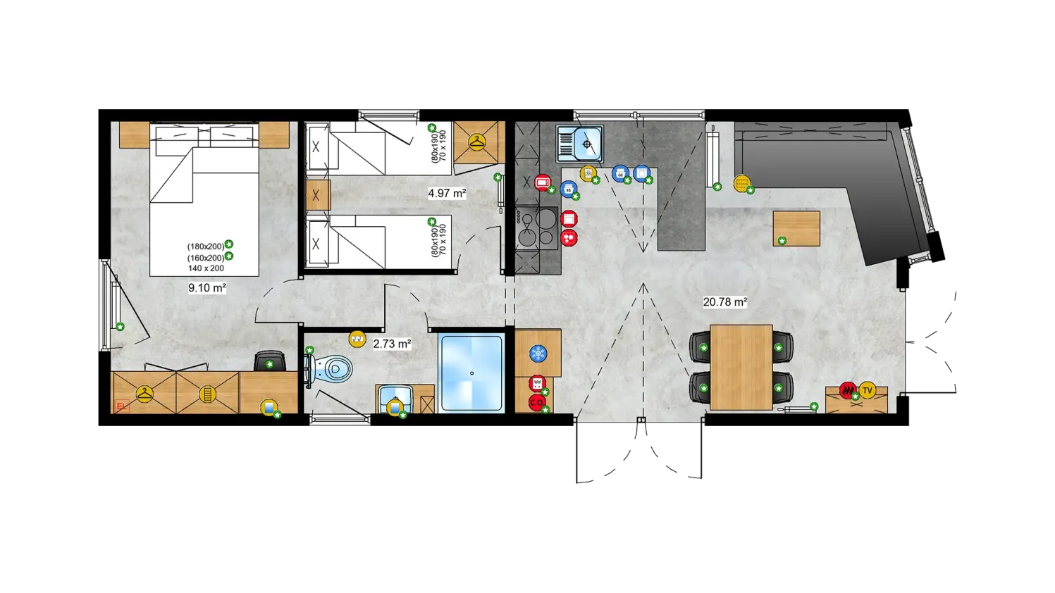 Tiny Systems Lido Haus plan