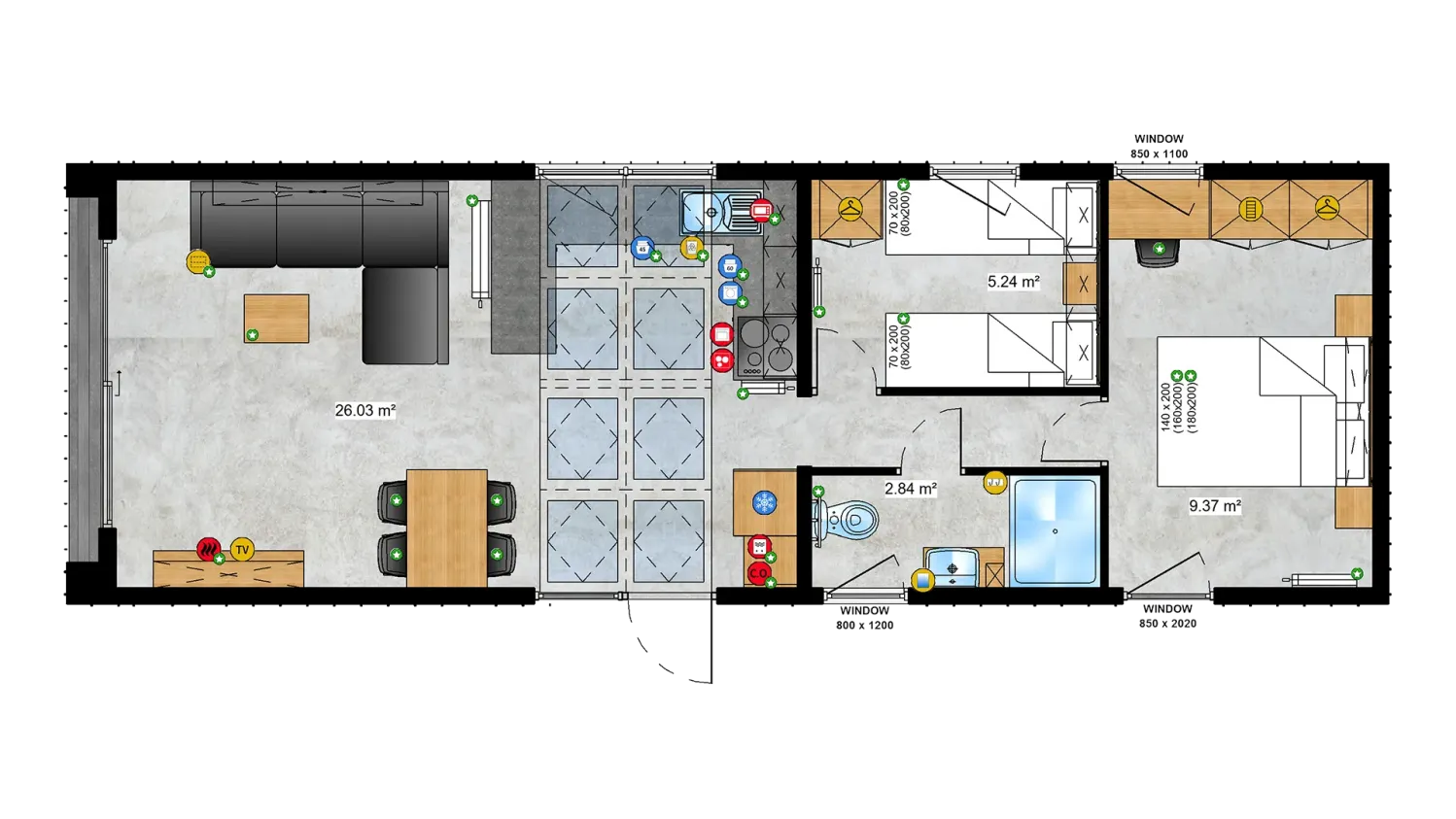 Tiny Systems Capri Haus plan